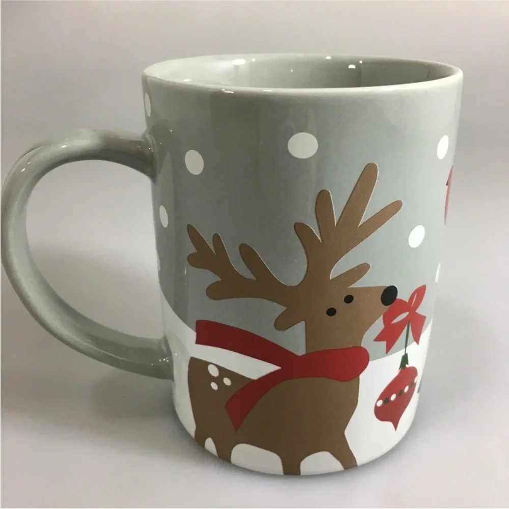 Crate&Barrel Joan Anderson Winter Holiday Critters Mug